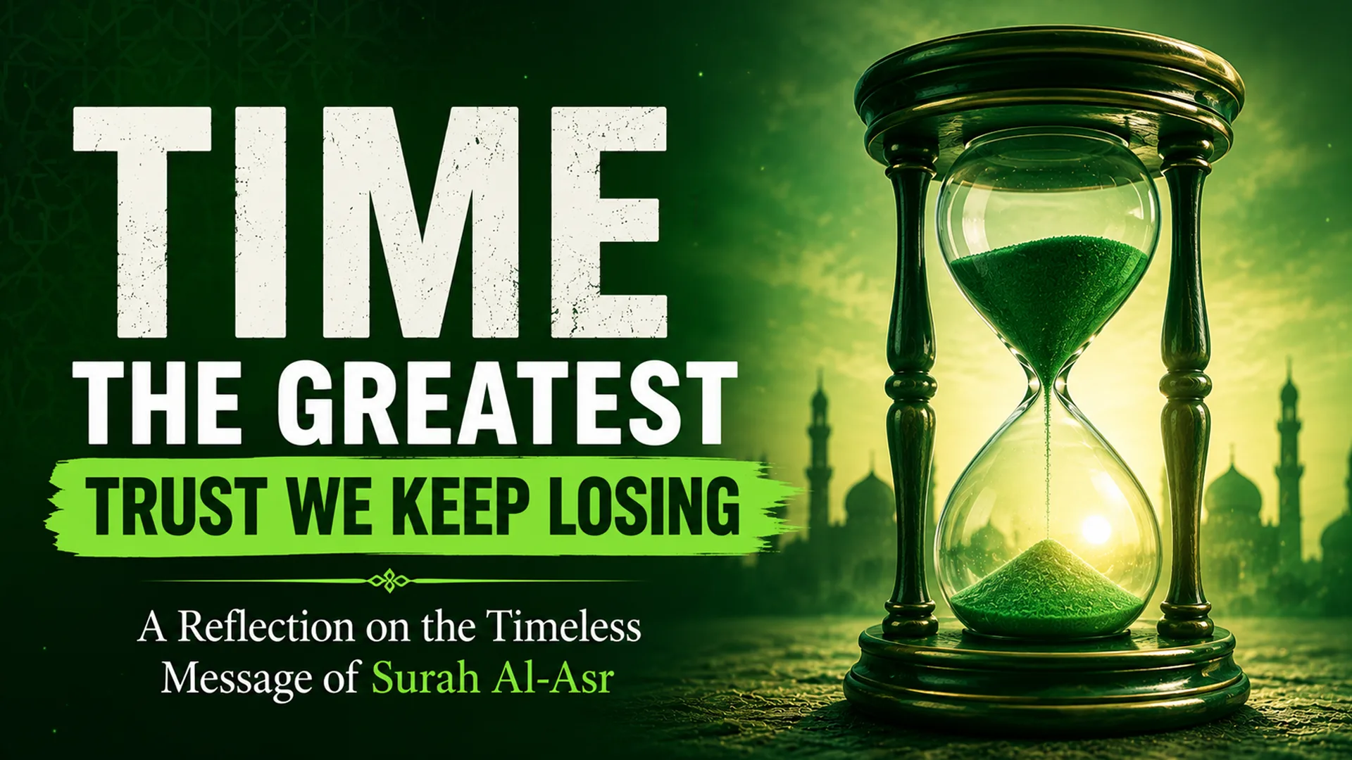 Time: The Greatest Trust We Keep Losing