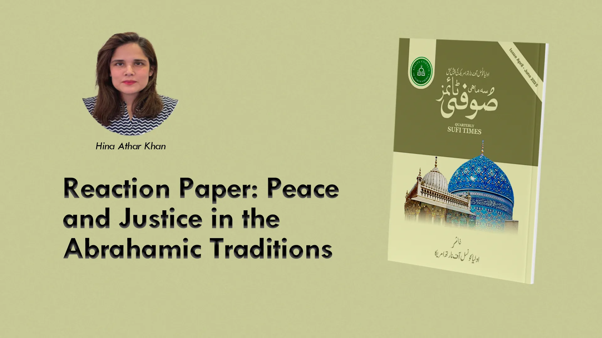 Peace and Justice in the Abrahamic Traditions